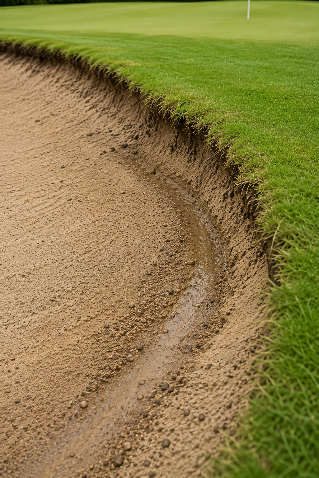Contaminated bunker sand