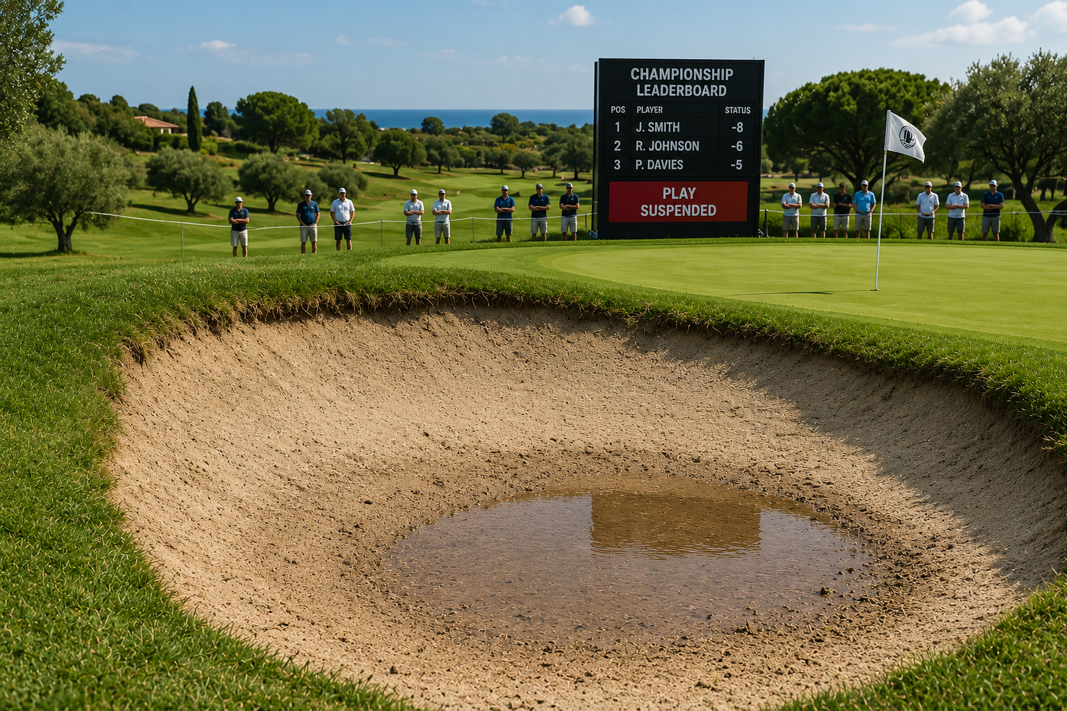 Contaminated bunker sand